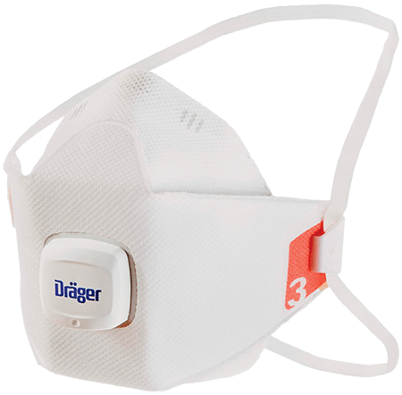 RSD1935 - Respiratore DRAEGER X-plore 1900 piegh.FFP3 c/valvola x polveri e fumi