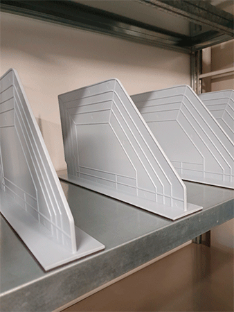 SCS040S - separatore magnetico colore grigio lunghezza mm 400 h. mm 200