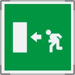 SEM15154G - segnale alluminio METAL monofacciale 210x210 piu'simbolo