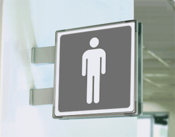 SEM15642BA - segnale alluminio METAL a bandiera bifacciale piu'simbolo 150x150