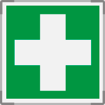 SEME15101G - segnale alluminio METAL monofacciale Pronto Soccorso EN ISO 7010