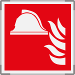 SEME15111A - segnaletica all.Metal mono Presidio Antincendio EN ISO 7010 F004