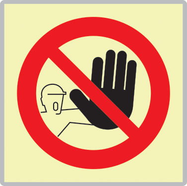 SEML1312A - targa fotoluminescente alluminio METAL monofacciale VIETATO L'ACCESSO