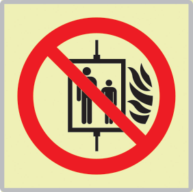 SEMLE1347A - targa monofacciale fotoluminescente METAL Vietato fumare EN ISO 7010