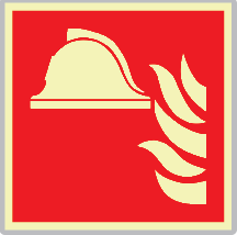 SEMLE15111A - targa monofacciale fotoluminescente METAL Presidio antincend.ENISO7010