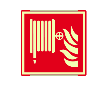 SEMLE15115AC - segnaletica all.Metal mono prof.ROSSO simb.luminesc.Lancia Antinc.