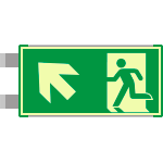 SEMLE715105BNC - segnaletica all.Metal VERDE bifacciale luminescente EN ISO 7010