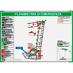 SEMPCST - segnale in alluminio METAL per planimetrie formato A3+GRAFICA