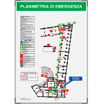 SEMPST - segnale in alluminio METAL per planimetrie 297X420 (A3)+ GRAFICA