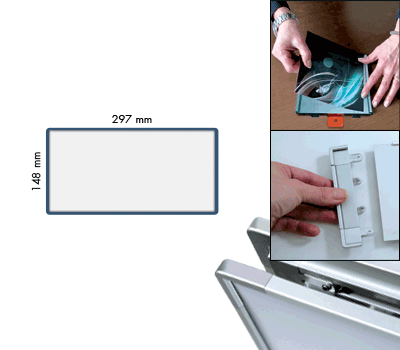 SEMS1529BS - segnale alluminio METALSIGN monofacciale colore BLU