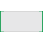 SEMS1529G - segnale alluminio METALSIGN monofacciale colore VERDE