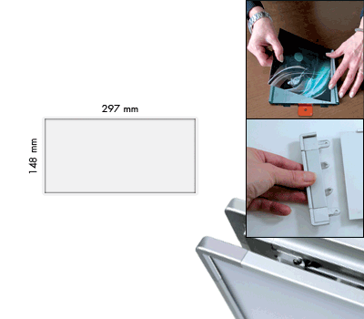 SEMS1529W - segnale alluminio METALSIGN monofacciale colore BIANCO