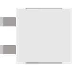 SEMS2121BW - segnale alluminio METALSIGN a bandiera bifacciale colore BIANCO