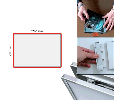 SEMS2129R - segnale alluminio METALSIGN monofacciale colore ROSSO
