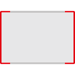 SEMS2129R - segnale alluminio METALSIGN monofacciale colore ROSSO