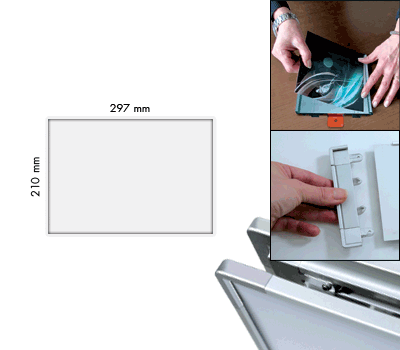 SEMS2129W - segnale alluminio METALSIGN monofacciale colore BIANCO