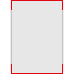 SEMS2942R - segnale alluminio METALSIGN monofacciale colore ROSSO