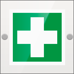 SEPE15101W - targa Plexi monofacciale Pronto soccorso EN ISO 7010 E003