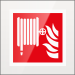 SEPE15115FW - targa Plexi monofacciale Lancia antincendio fiss.inv.EN ISO 7010 F002