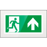 SEPE715103FR - targa PLexi monof.uscita di emergenza avanti fiss.inv EN ISO 7010