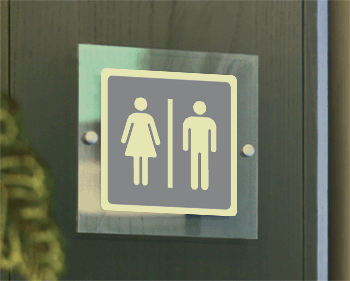 SEPS15644W - Segnale plexiglass PLEXI monofacciale piu'simbolo fotoluminescente