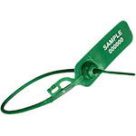 SGE1130V - confezione da 1000 sigilli tubolari lunghezza mm.300 colore VERDE