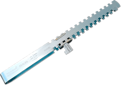 SGE2100 - confezione da 25 sigilli barra mm.55 chiodi acciaio ISO PAS 17712:2013