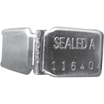 SGE2502 - sigilli a clip colore argento utilizzo con spiralina scatola 10000 pz.
