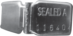 SGE2502 - sigilli a clip colore argento utilizzo con spiralina scatola 10000 pz.