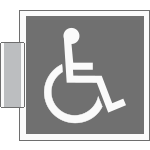SIC15653BG - sistema COLORFIX GRIGIO bifacciale Toilette Disabili