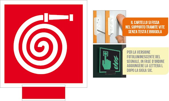 SICE15106G - sistema COLORFIX ROSSO monofacciale Idrante