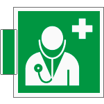 SICE15118BA - sistema COLORFIX VERDE bifacciale Personale Medico EN ISO 7010