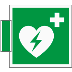 SICE15156BA - sistema COLORFIX VERDE bifacciale Defibrillatore EN ISO 7010