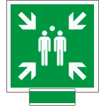 SICE15180G - sistema COLORFIX VERDE monofacciale Punto D'Incontro EN ISO 7010