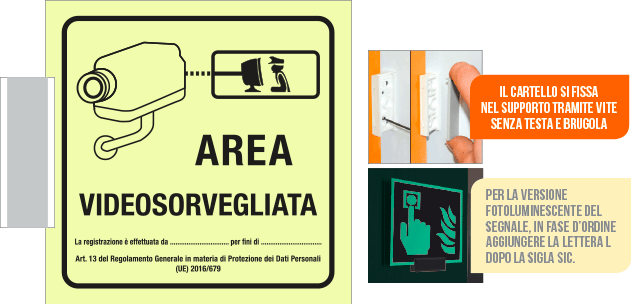 SICL5008BG - sistema COLORFIX GR. bifacciale luminescente Area Videosorv.(agg.GDPR)