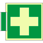 SICLE15101BA - sistema COLORFIX VERDE bifacc. luminescente Pronto soccorso ISO 7010