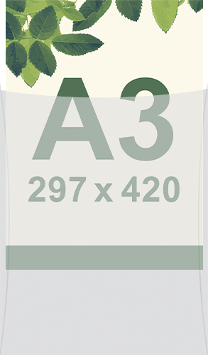 SMBT3 - busta per protezione frontale per foglio A3 297x420