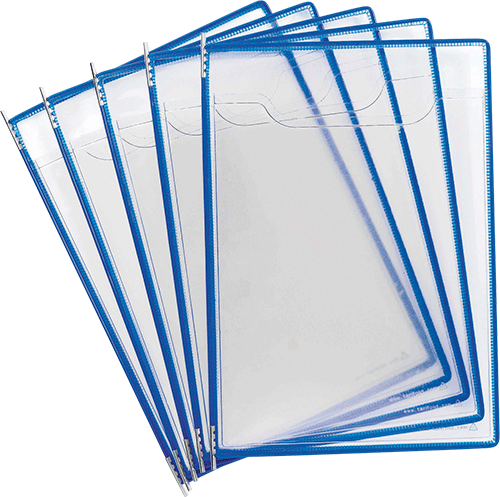 SMCA401 - confezione da 5 cartelline formato A4 per leggii SMCA.. colore BLU