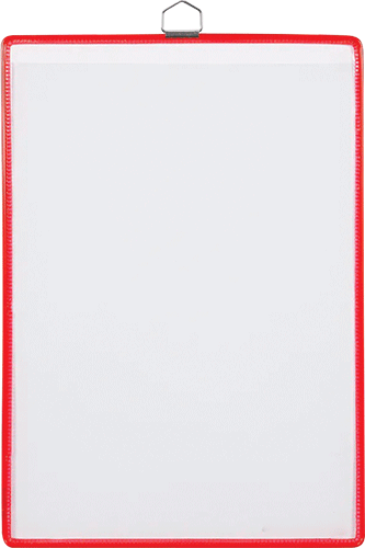 SMCA450R - confezione 5 cartelline formato A4 verticale con gancio colore ROSSO