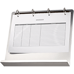 SMCA791 - supporto magnetico con base con 4 anelli per fogli e cartelline A4