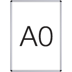 SMCT841 - cornice a scatto con protezione antiriflesso trasparente x foglio A0
