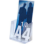 SMET101 - porta depliant da tavolo formati mm 100x210 ad 1 posto