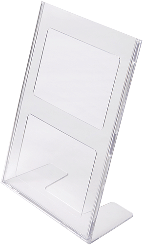 SMET148 - porta fogli da tavolo a "L" formato A5 verticale