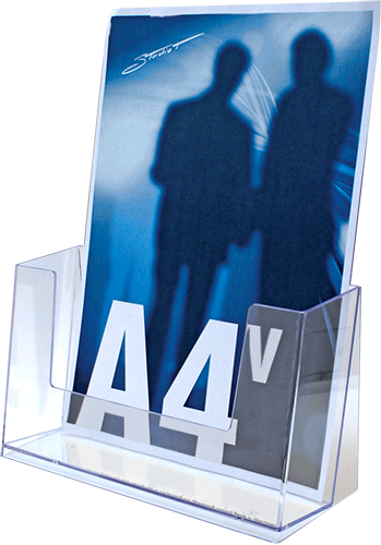 SMET301 - porta depliant da tavolo formato A4 a 1 posto