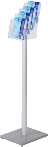 SMET3254 - espositore con base 4 tasche portadepliant f.to A5