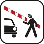 SR113 - Etichetta adesiva rifrangente FRONTIERA