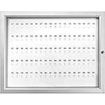SWB090A - Bacheca portachiavi 90 posti 700x500 mm apertura a libro con serratura