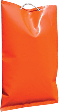 SZ25 - Sacco PVC zavorrabile con graniglia pietra