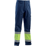 TACP538M - pantalone bicolore giallo/blu multirischio III cat. AV tg.M