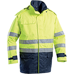 TACP613XL - parka idrorep. bicol.G/B, multirischio II cat. AV+bande rifr.tg.XL